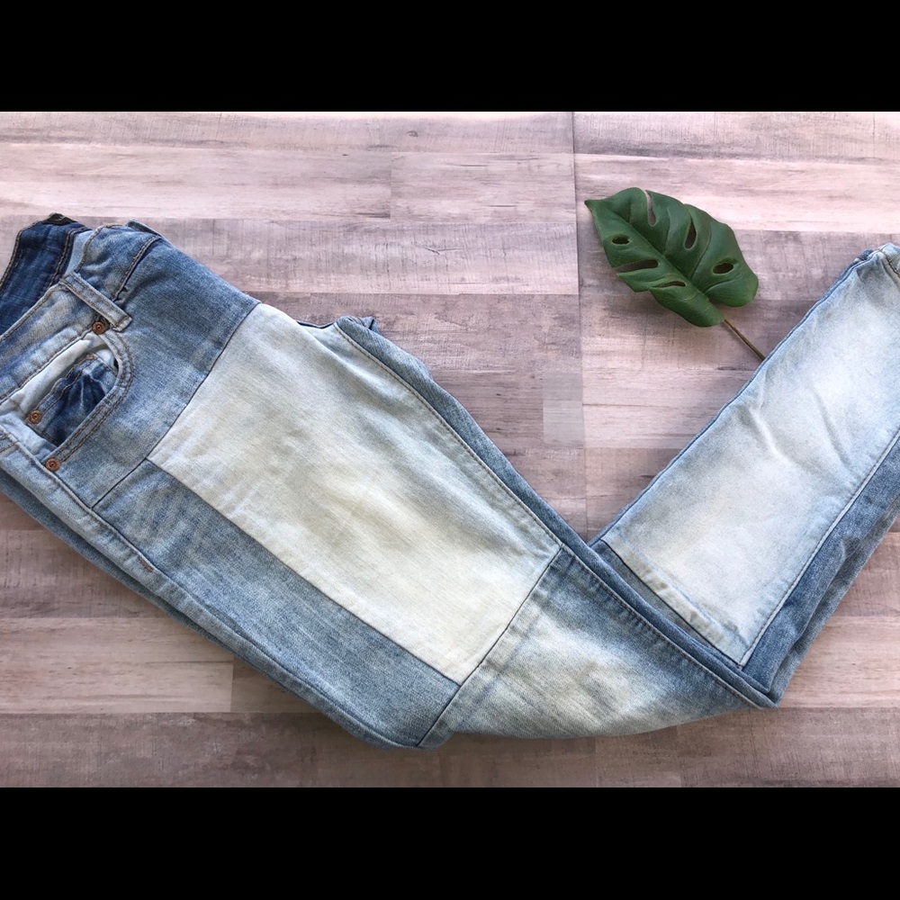 Twentyone Black By RUE21 Patch Work Skinny Jeans